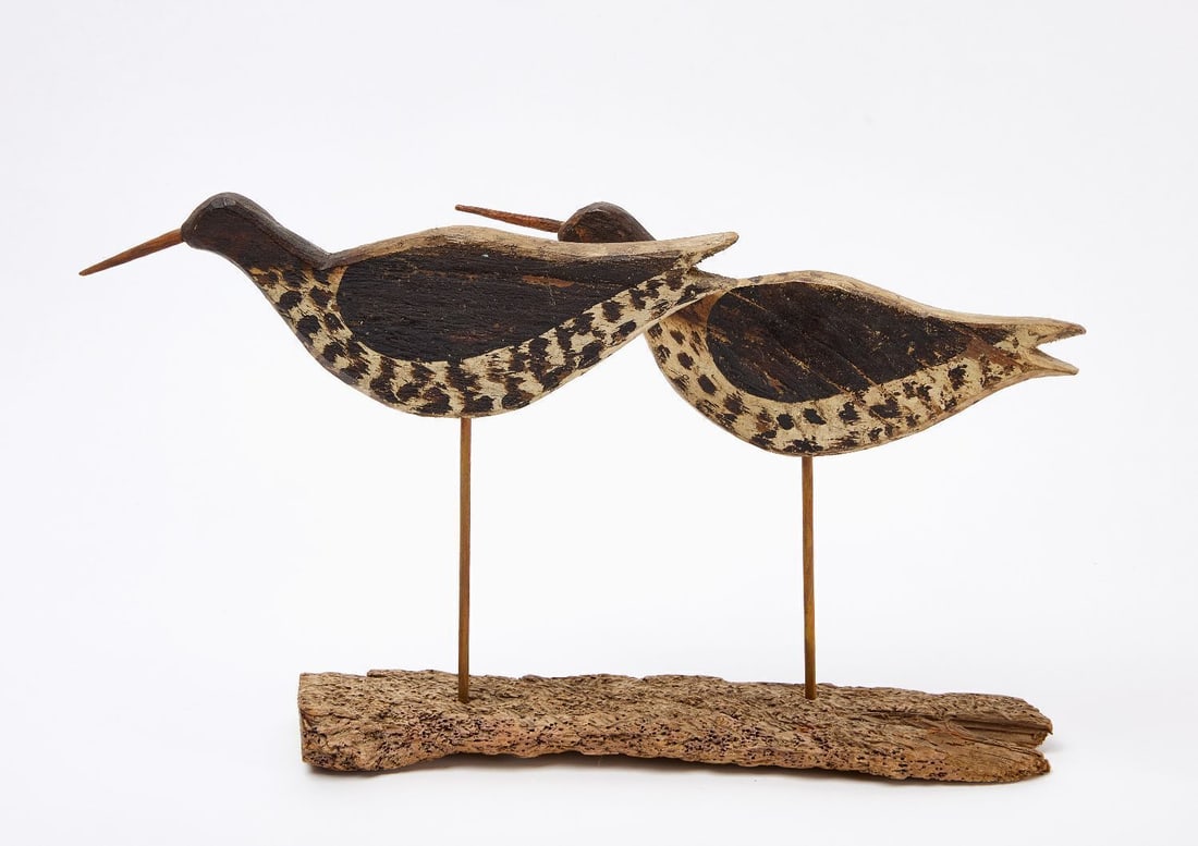 Pair of Flattie Shorebirds - 2