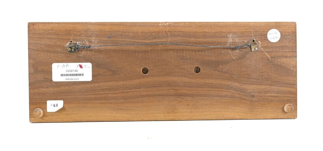 Carved Wood Sperm Whale Plaque - 2