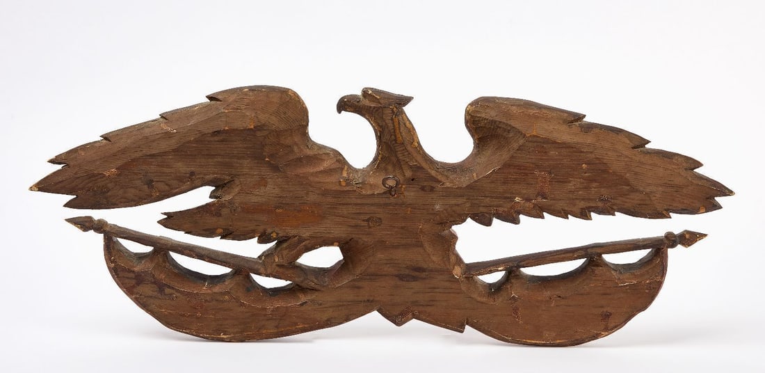 Carved Eagle Plaque - 2