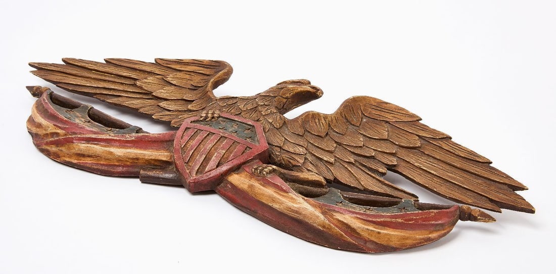 Carved Eagle Plaque - 3