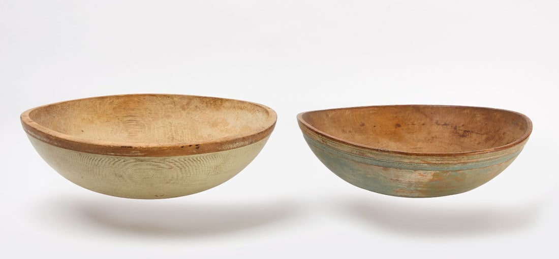 Two Turned and Painted Bowls - 2