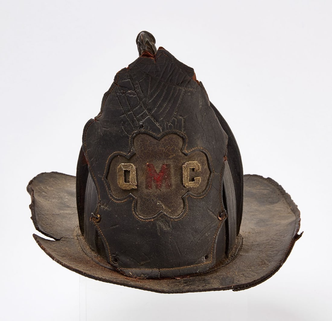 Early Leather Fire Hat - 2