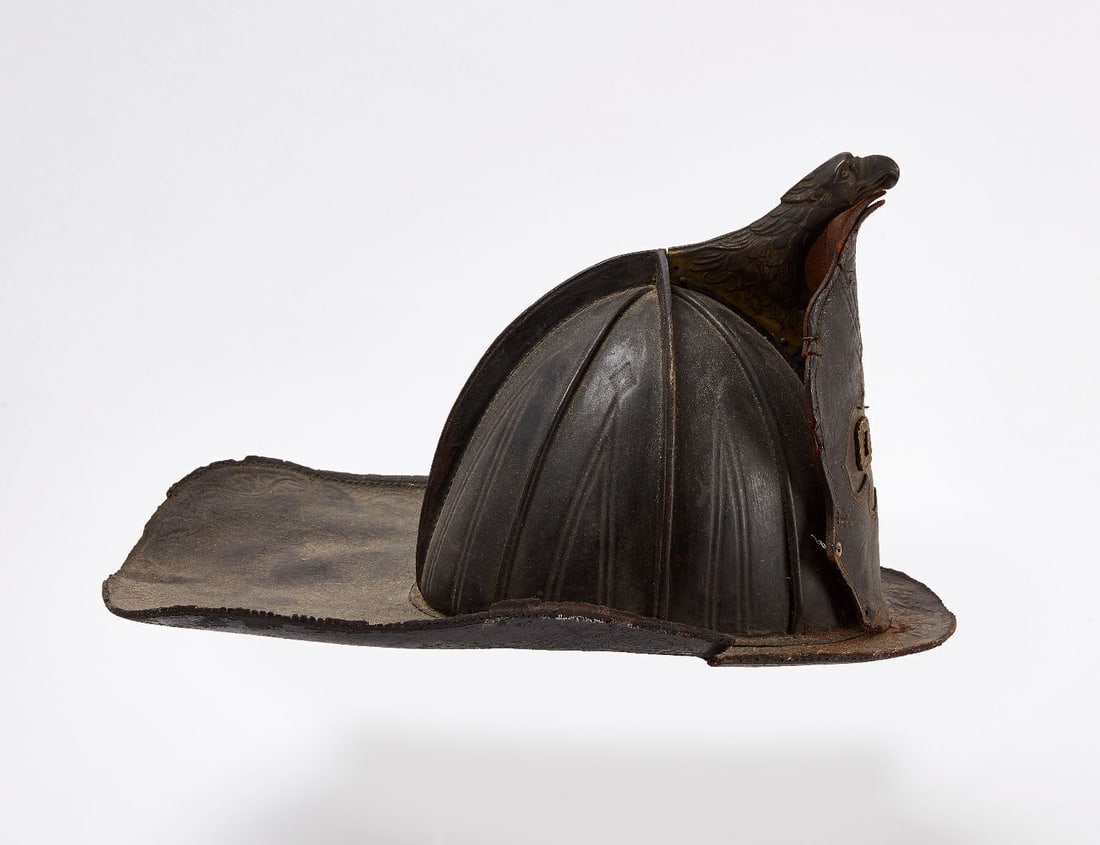 Early Leather Fire Hat - 3