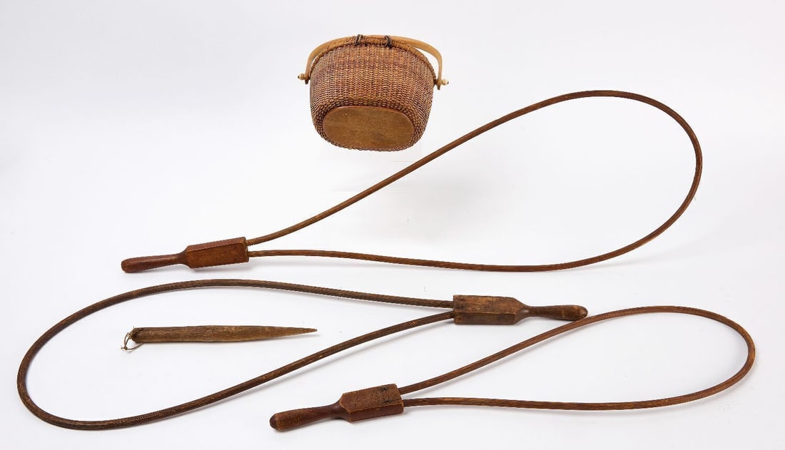 Nantucket Basket and Shaker Rug Beaters - 2