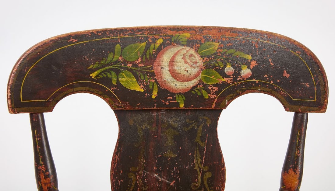 Set of Four Paint-Decorated Side Chairs - 3