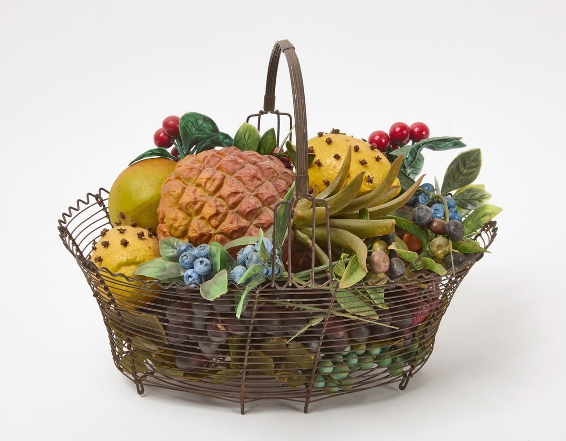 Wire Basket with Fruits - 2