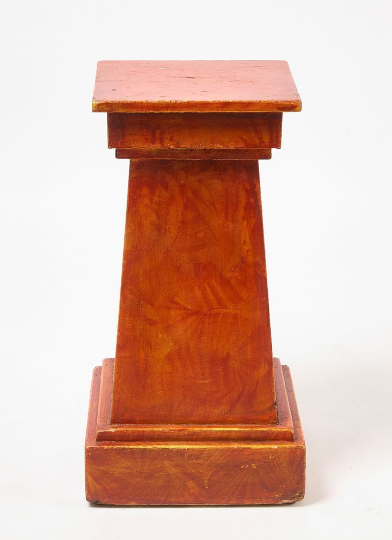Four Braided Rugs, Grain Painted Pedestal, and Child's High Back Chair - 3