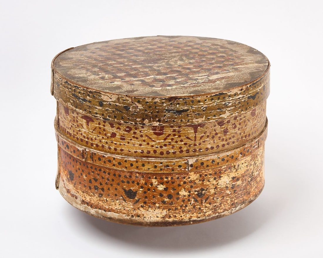 Paint-Decorated Grain Box - 2