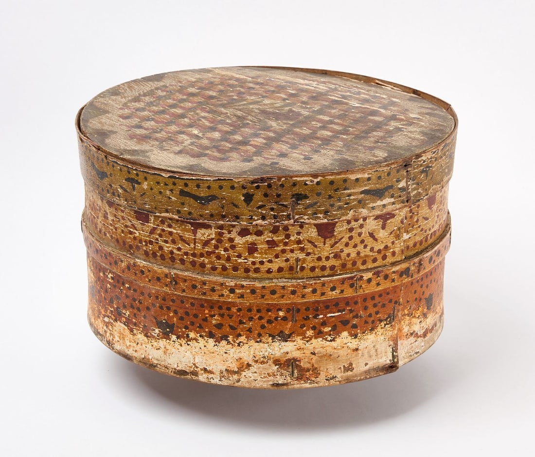Paint-Decorated Grain Box - 3