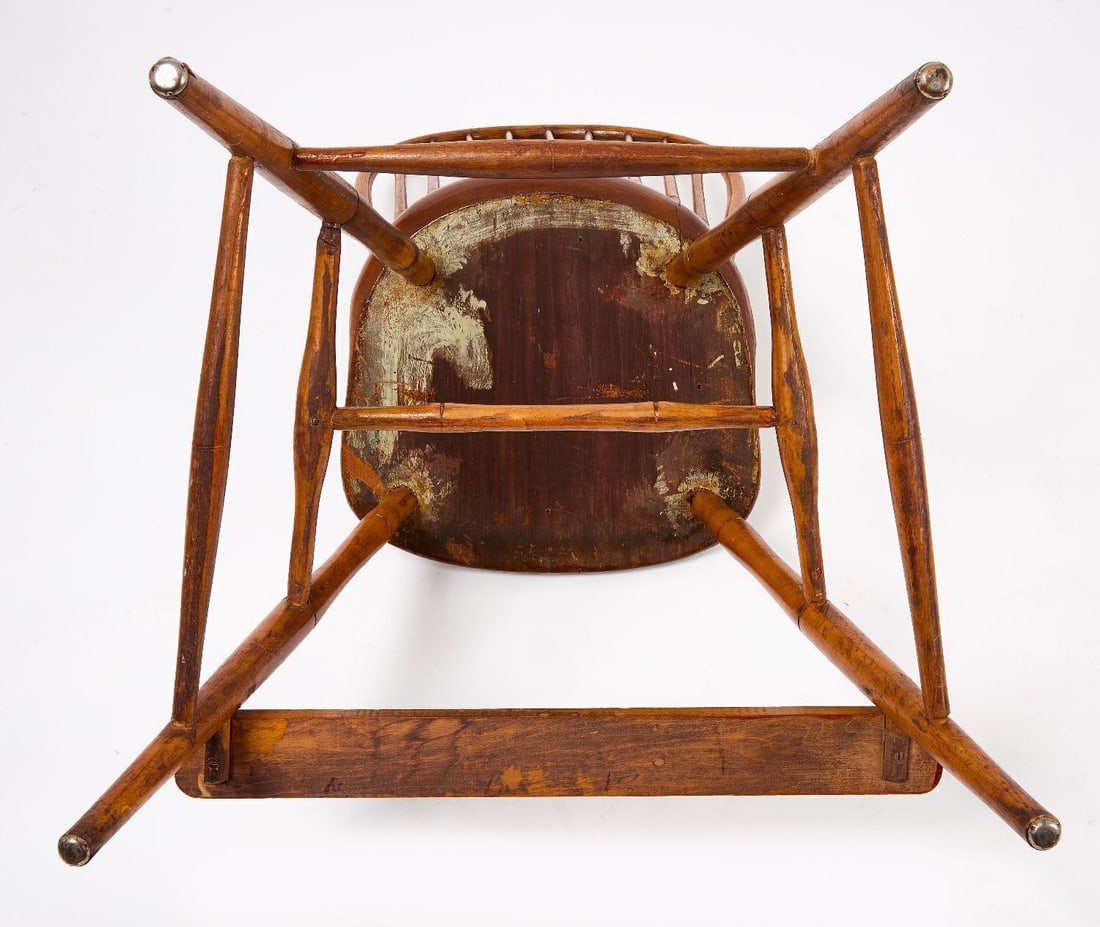 Child's Windsor Chair dated 1823 - 3