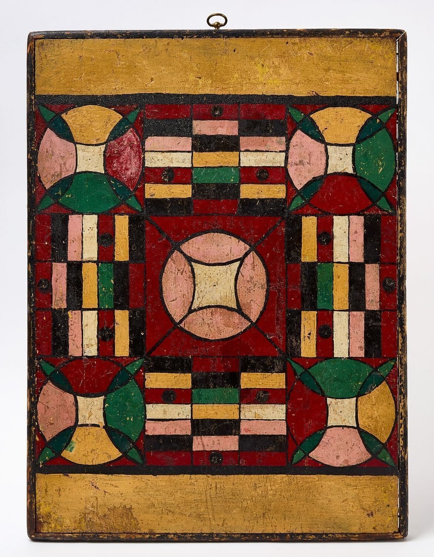 Parcheesi Gameboard with Checkers (1 of 4)