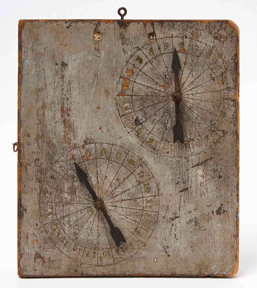 Set of Dials or Scorekeepers: Set of dials or scorekeepers. Original paint on wood panel. American, Circa 1847. H 12-3/4 in. W 11 in. Collection of Bruce and Doranna Wendel.