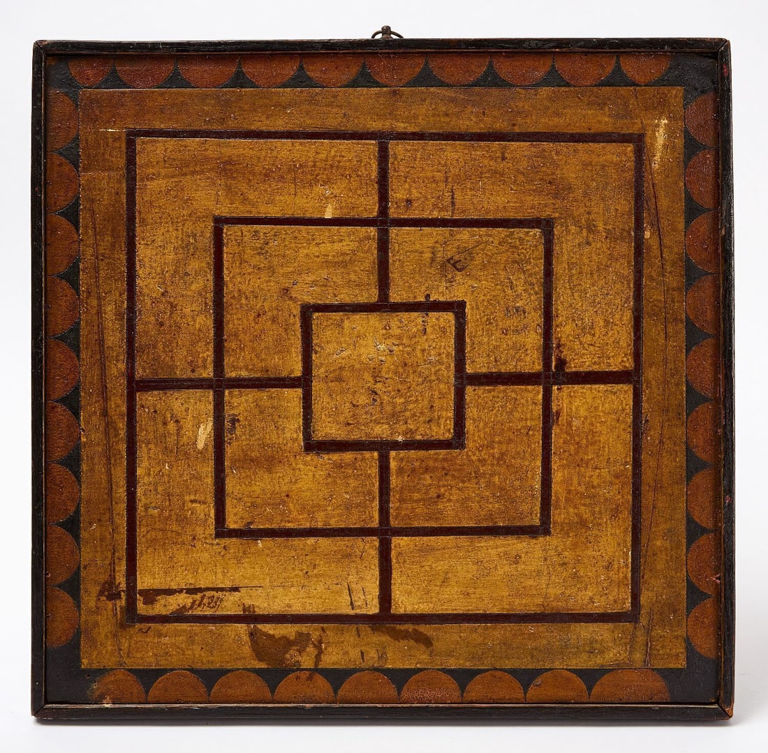 Parcheesi Gameboard with Checkers - 2
