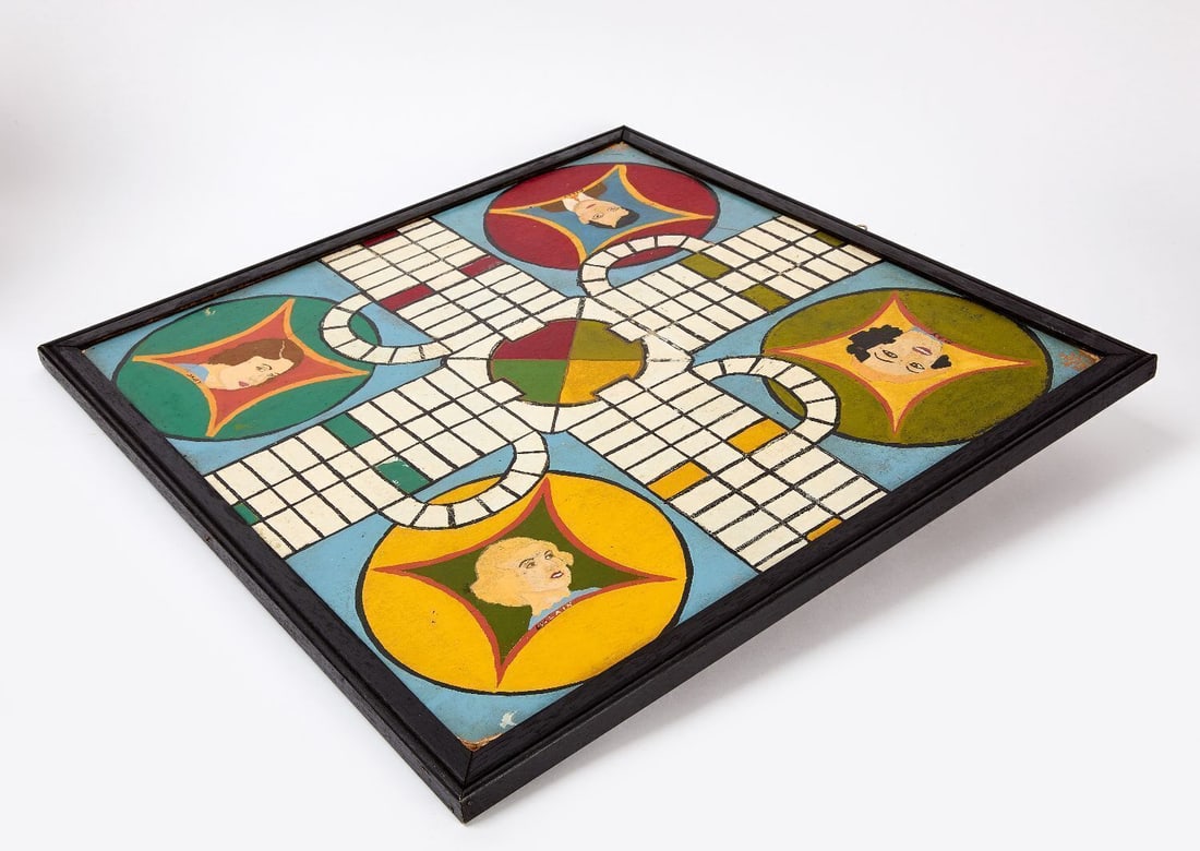 Parcheesi Gameboard with Checkers - 3