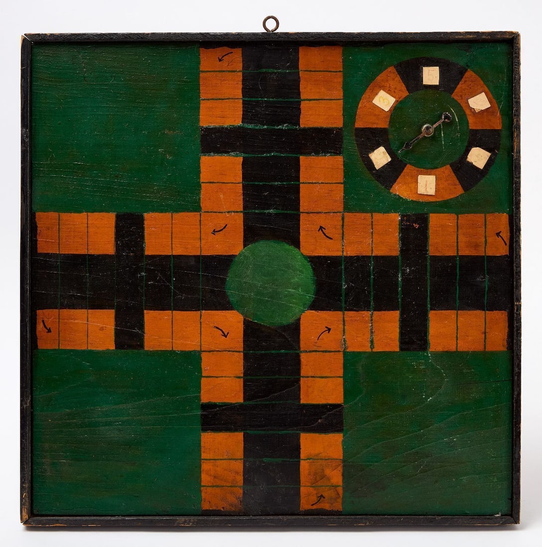 Parcheesi Gameboard with Checkers (1 of 4)