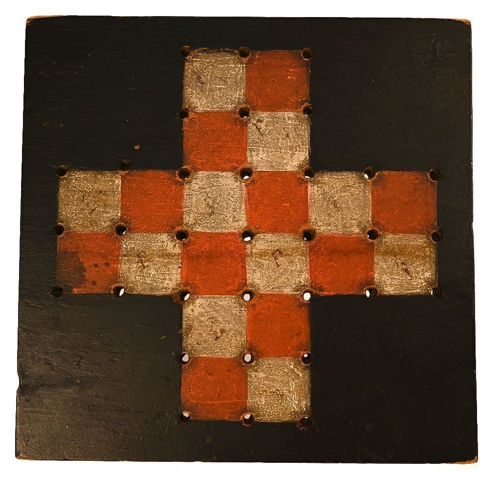 Two Diminutive Fox and Geese Gameboards - 2