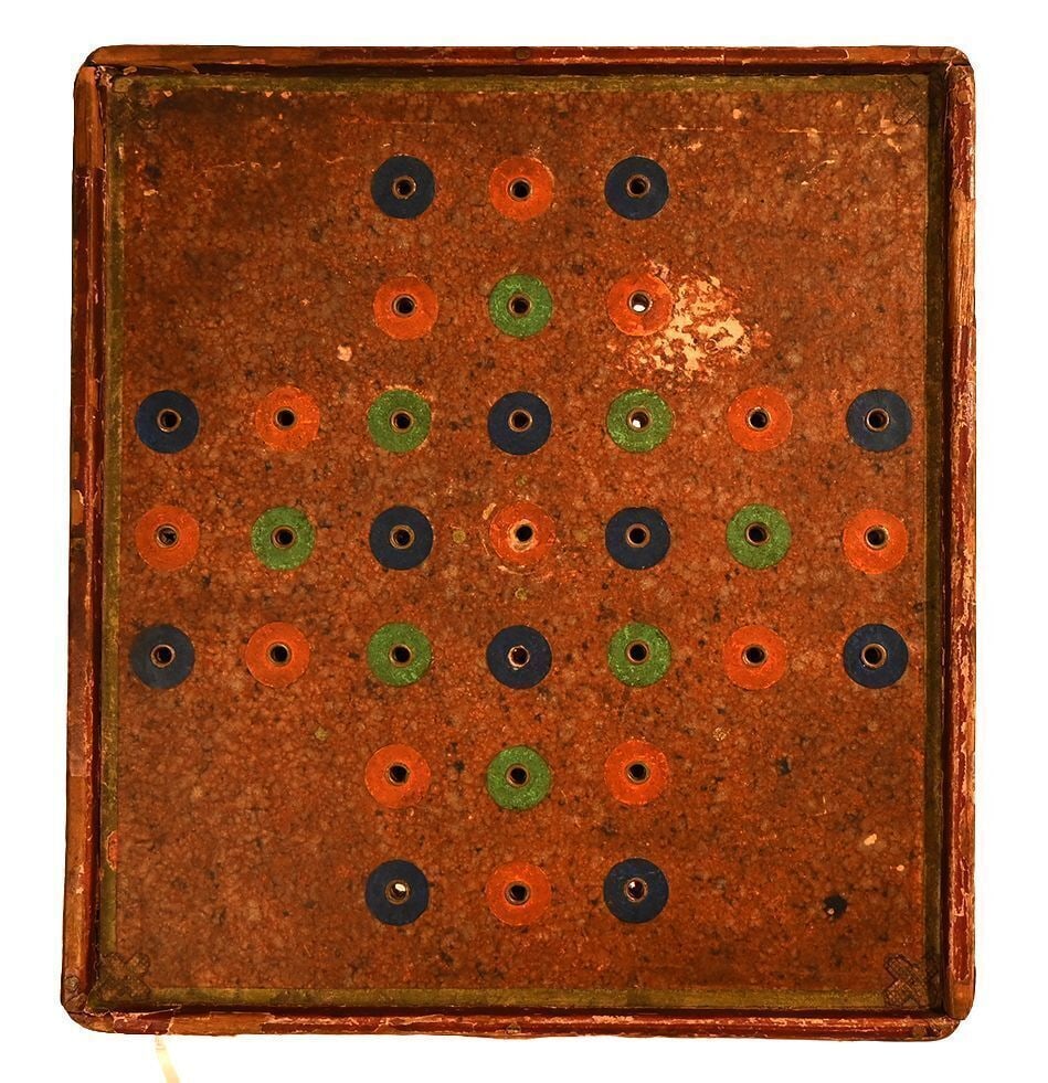 Two Diminutive Fox and Geese Gameboards - 3