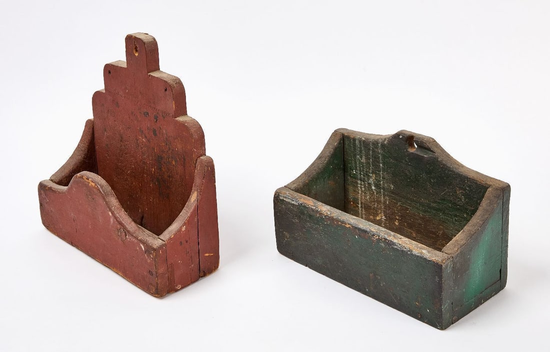 Two Painted Candle Boxes - 2