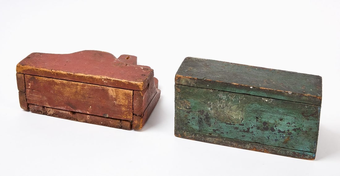 Two Painted Candle Boxes - 4