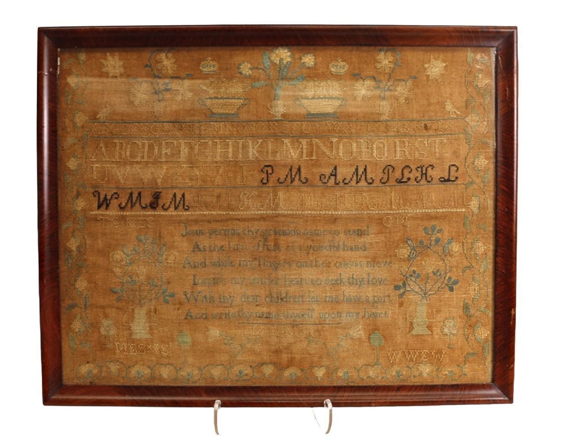 Needlework Sampler - Lydia Maxton, 1827 (1 of 1)