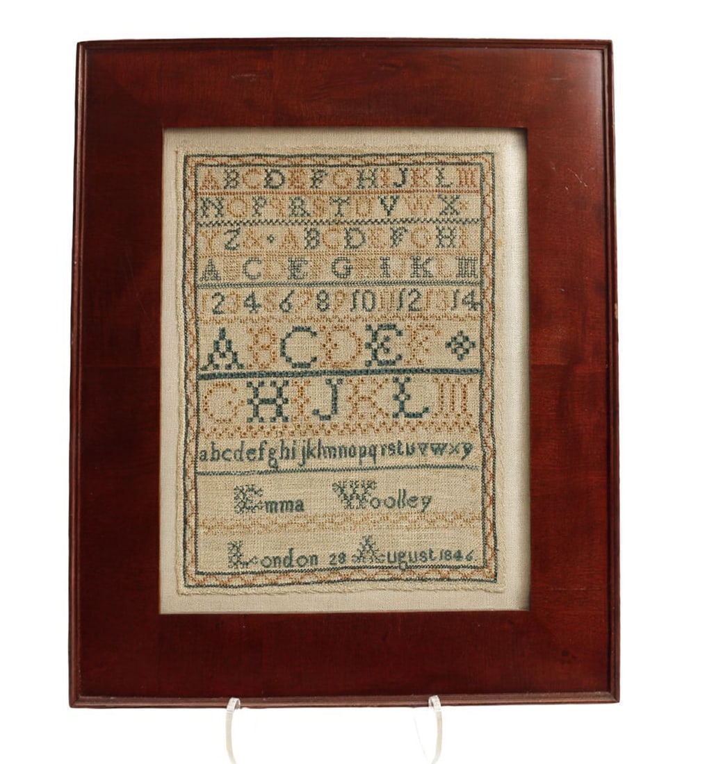Needlework Sampler - Emma Woolley, 1846 (1 of 1)