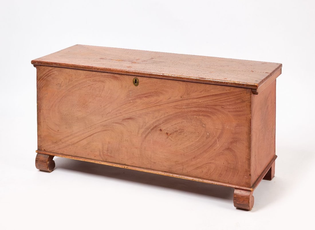 Blanket Chest in Salmon Paint (1 of 5)