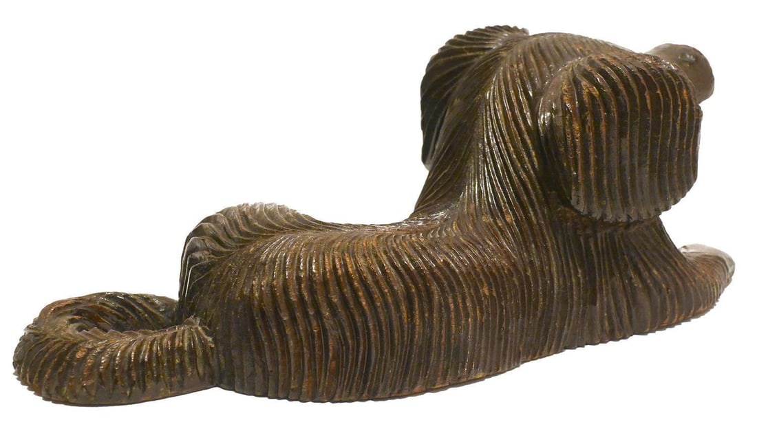 Folk Art Carved Dog - 2