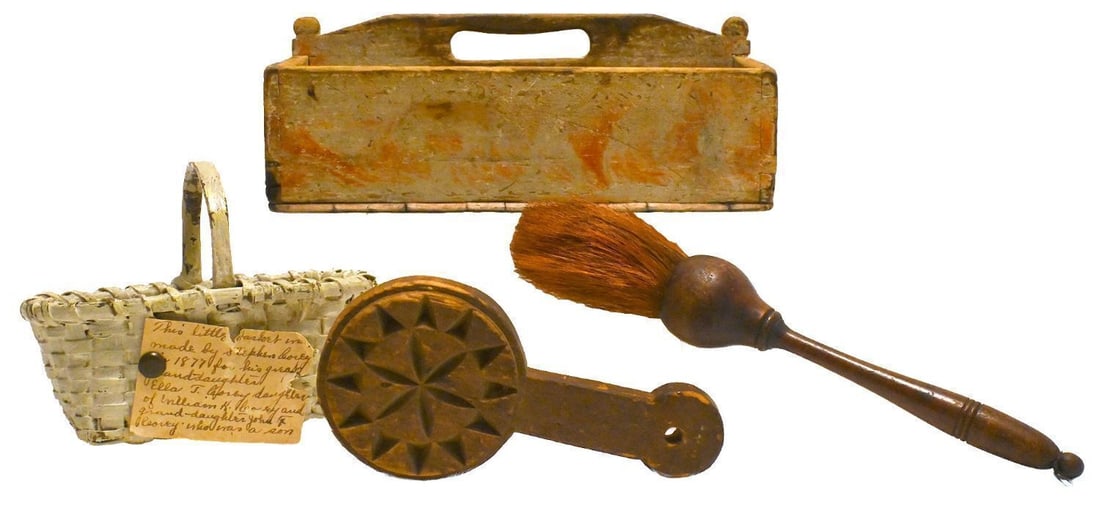 Country Group with Knife Box, Basket, Paddle, and Brush (1 of 3)