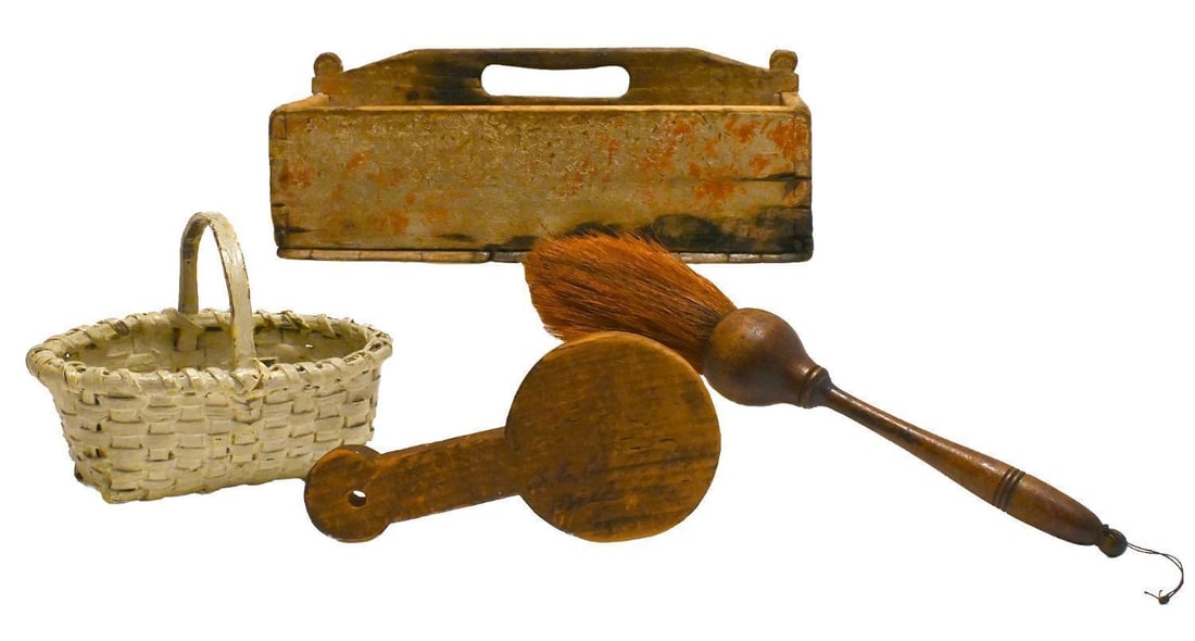 Country Group with Knife Box, Basket, Paddle, and Brush - 2