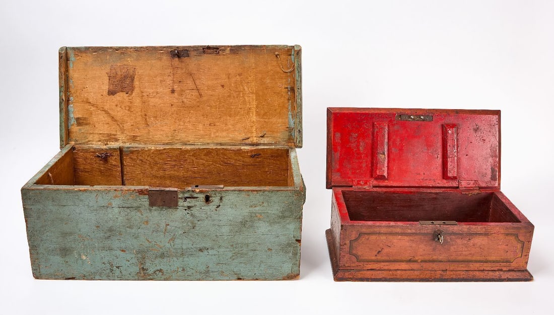 Two Small Painted Chests - 2