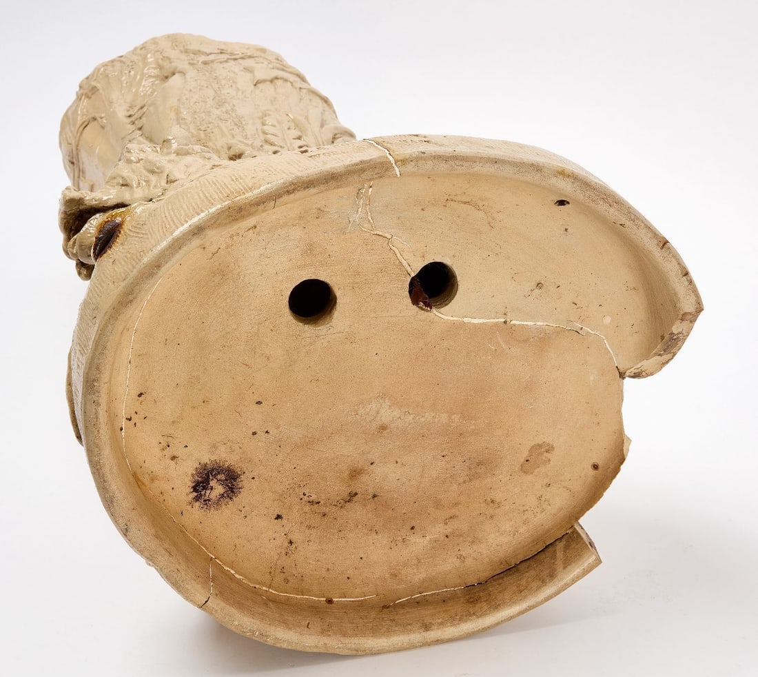 F. B. Norton Stump Umbrella Stand with Terrier - 5