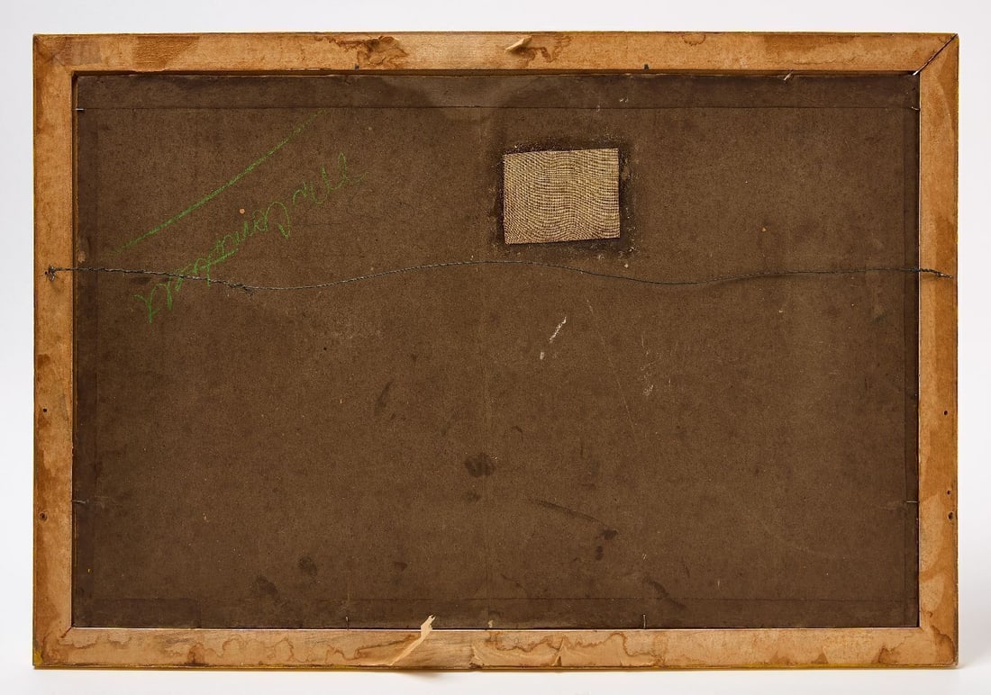 Painting of Four-Masted Bark with American & British Ensigns - 2