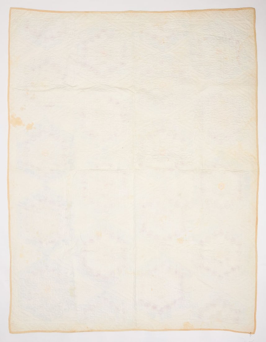 Group of Early Fabrics - Quilts and Coverlets - 12