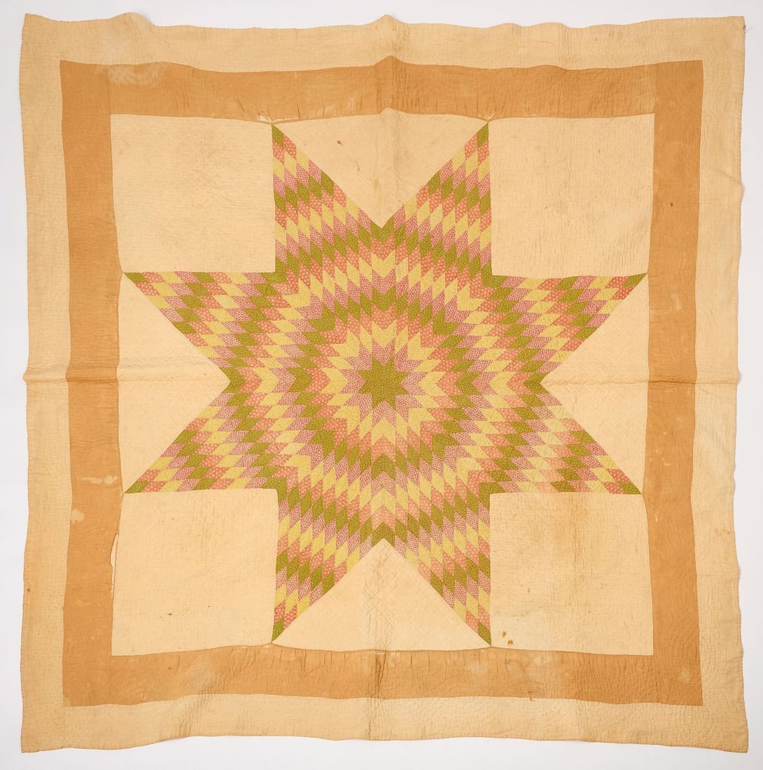 Group of Early Fabrics - Quilts and Coverlets - 15