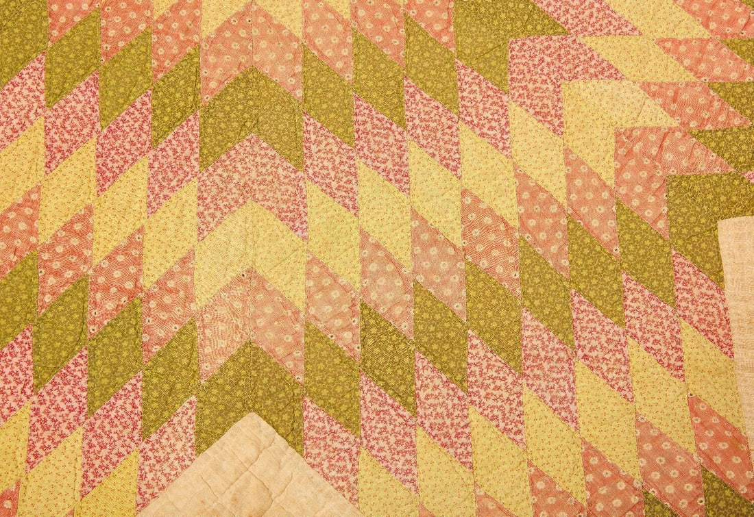 Group of Early Fabrics - Quilts and Coverlets - 16