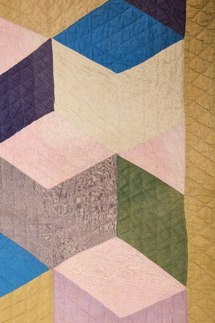 Group of Early Fabrics - Quilts and Coverlets - 20