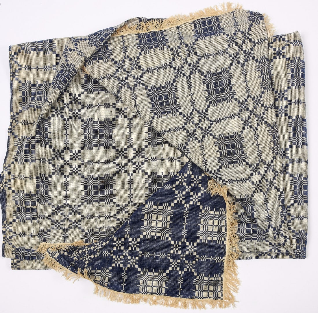 Early Blue and White Coverlet (1 of 2)