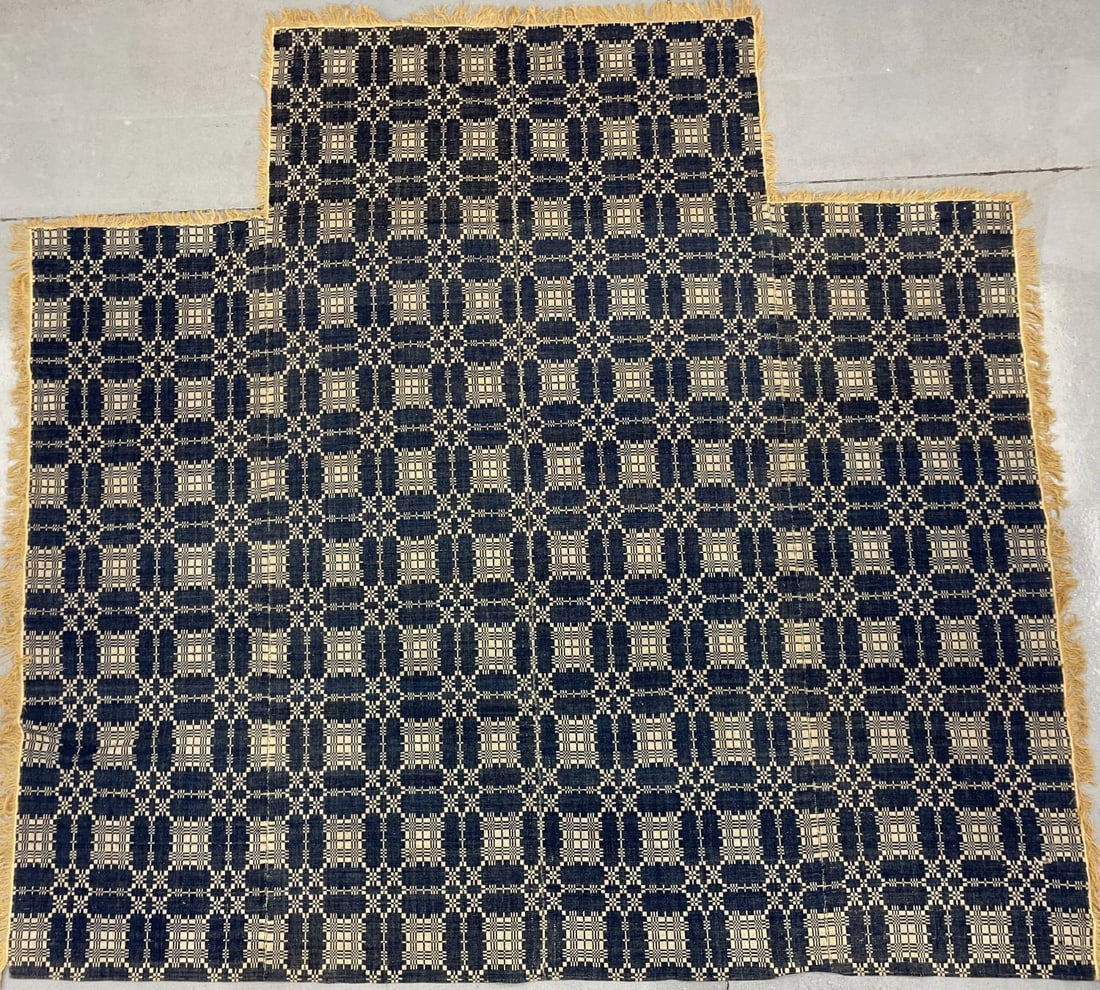Early Blue and White Coverlet - 2