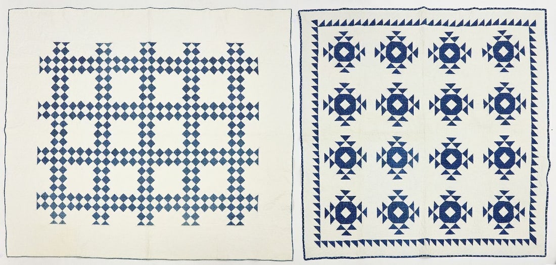 Two Blue and White Quilts (1 of 2)
