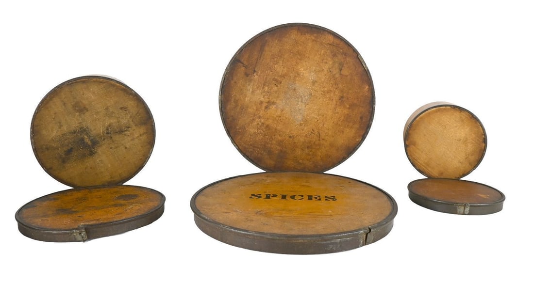 Group of Bentwood Dry Measures and Domestic Containers - 10