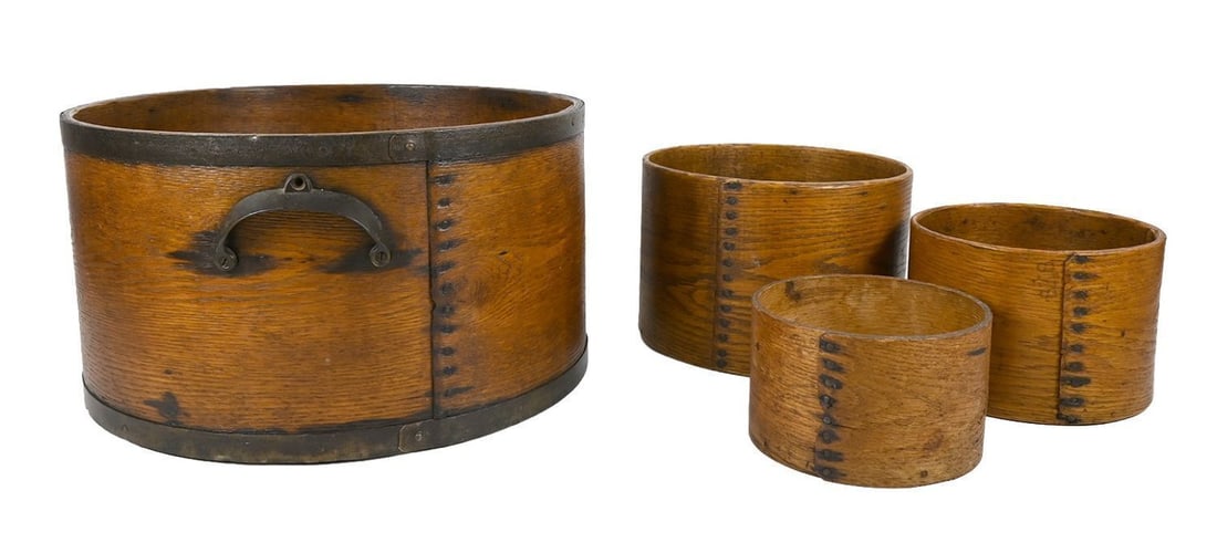 Group of Bentwood Dry Measures and Domestic Containers - 11