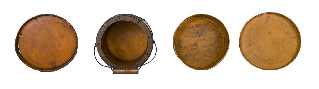 Group of Bentwood Dry Measures and Domestic Containers - 3