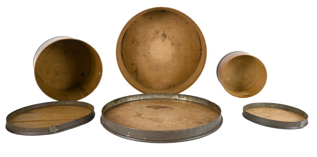 Group of Bentwood Dry Measures and Domestic Containers - 9