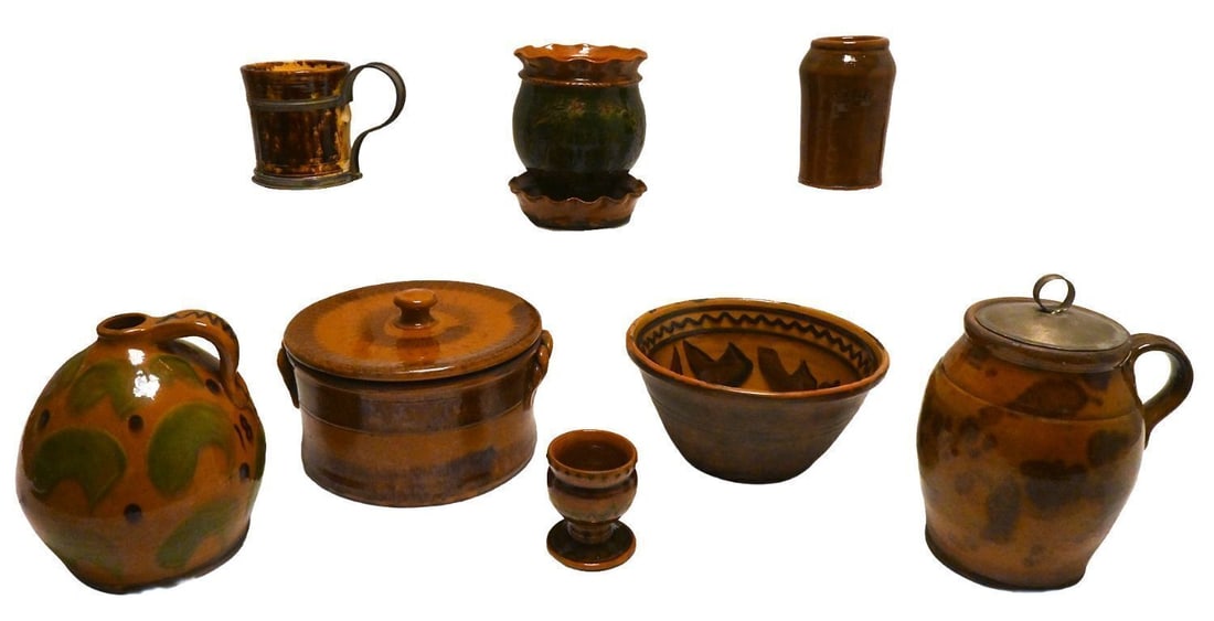 Group of Contemporary Redware Pottery (1 of 5)