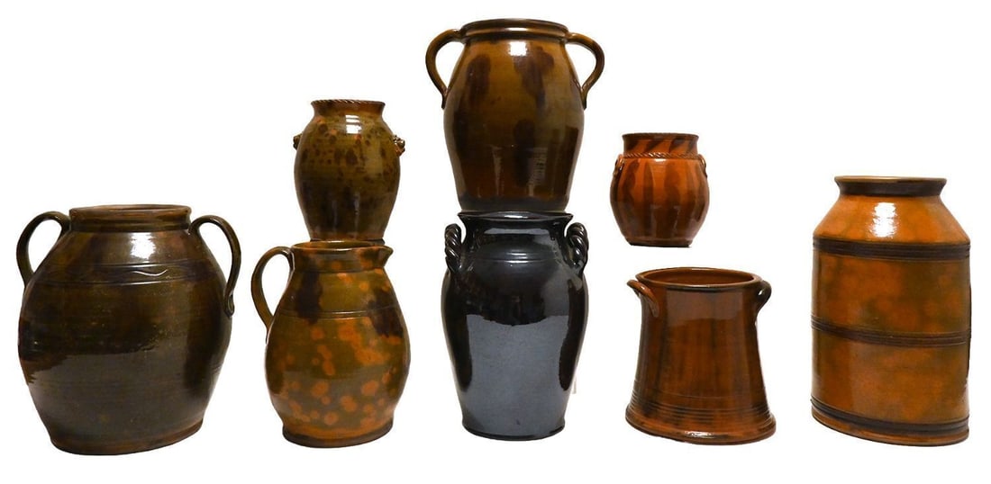 Group of Contemporary Redware Pottery Vases - 2