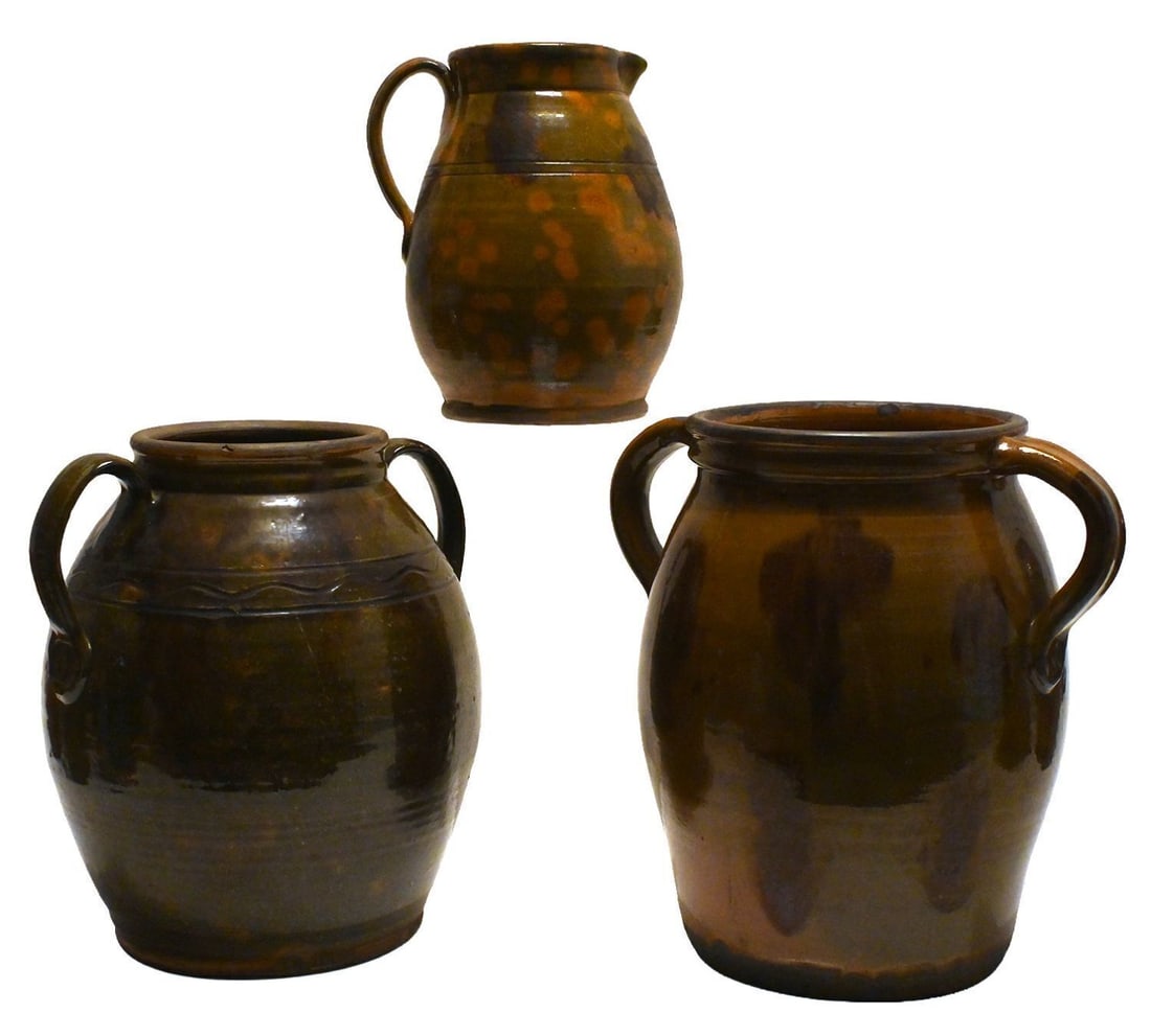 Group of Contemporary Redware Pottery Vases - 3