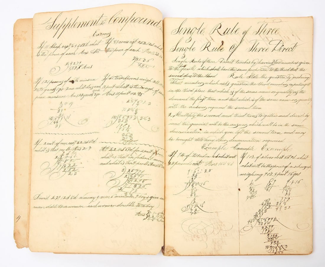 Early Mathematics Caligraphy Book - 3