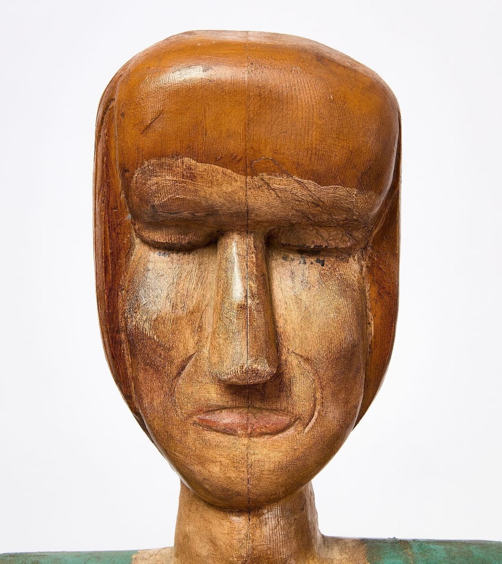 Two Folk Carved Figures - 2