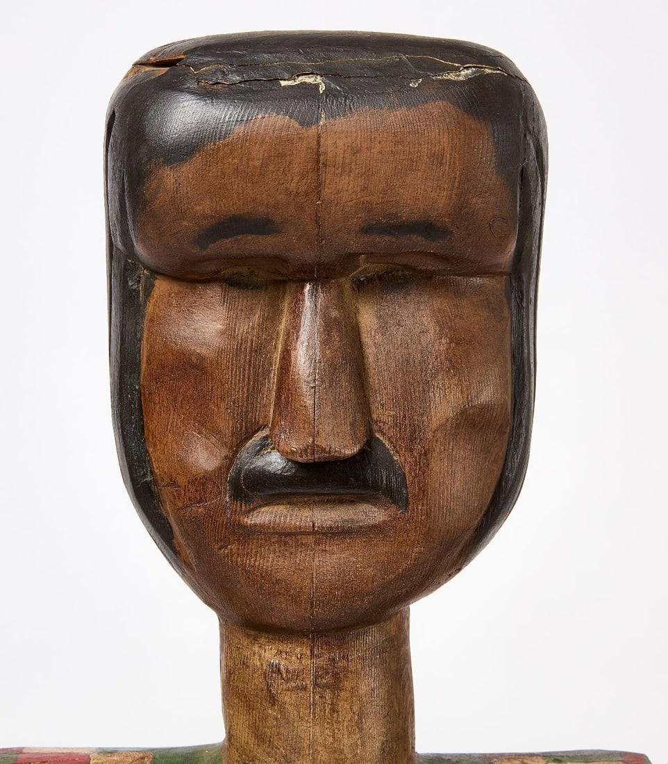 Two Folk Carved Figures - 3