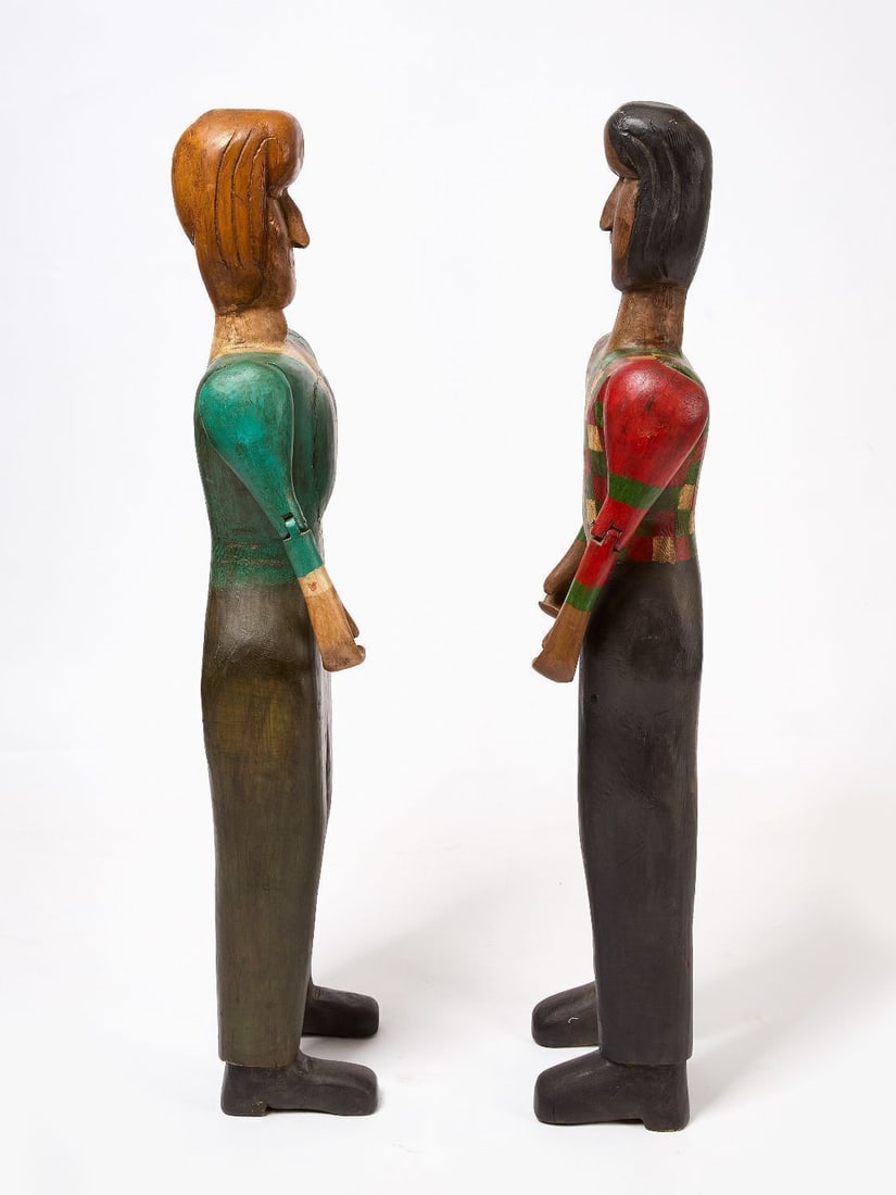 Two Folk Carved Figures - 4
